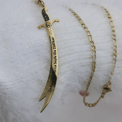 Zülfikar Kette Hz. Ali (Gold & Silber)